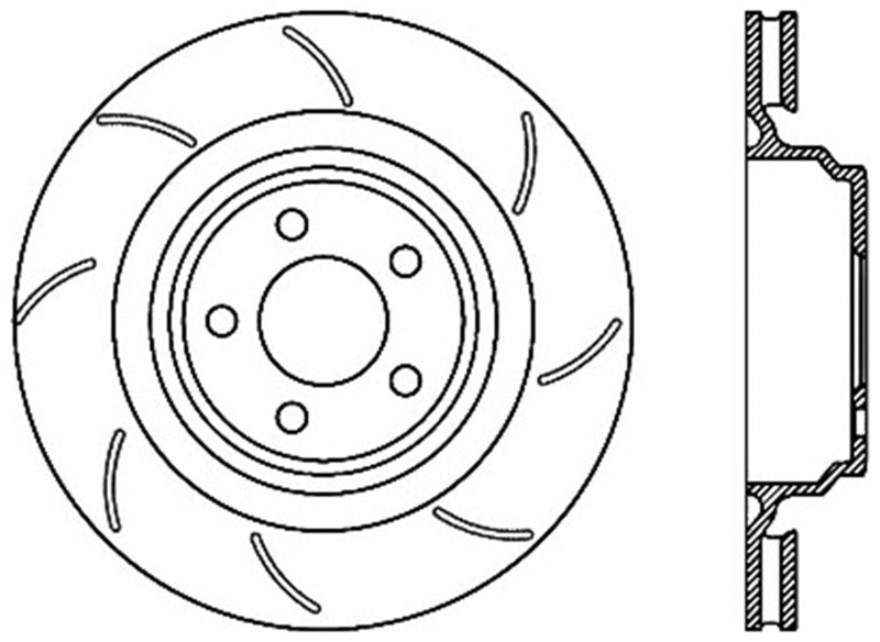 StopTech SportStop 06-09 Chrysler SRT-8 Rear Left Drilled & Slotted Rotor-thumbmail-1