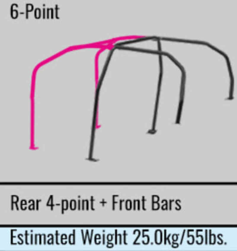 Cusco Roll Cage 6pt Chromoly Dash Through 4 Passenger 96-98 Mitsubishi EVO IV (S/O / No Cancel)-thumbmail-1