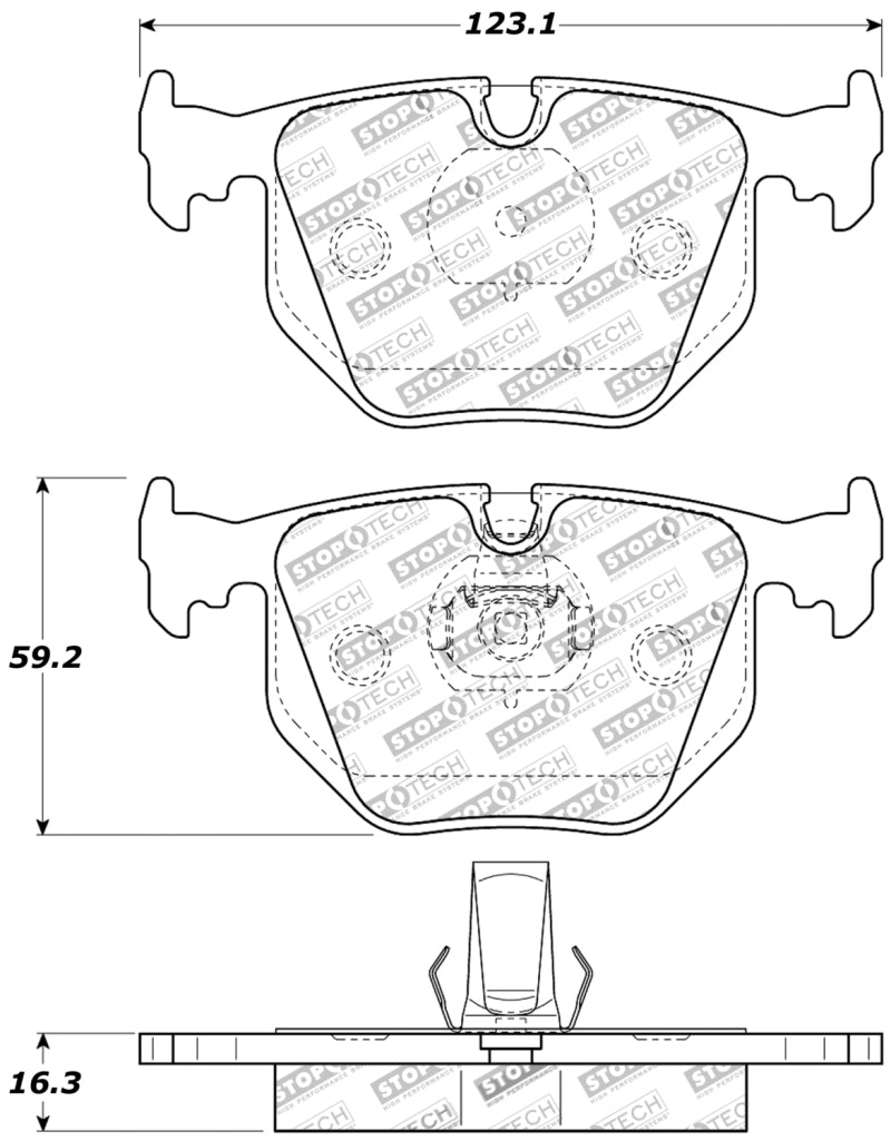 StopTech Performance 01-07 BMW M3 E46 / 00-04 M5 / 04-09 X3 / 00-06 X5 / 1/06-09 Z4 / 9/00-07 330 /-thumbmail-10