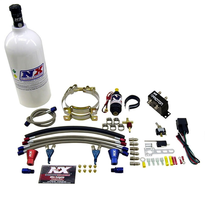 Nitrous Express 2 Cyl Proton Nitrous Kit w/1.0lb Bottle-thumbmail-3