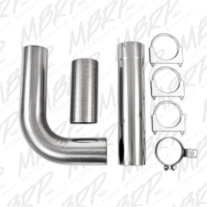 MBRP Universal Full Size Pickup Single Stack 5in Kit AL-thumbmail-5