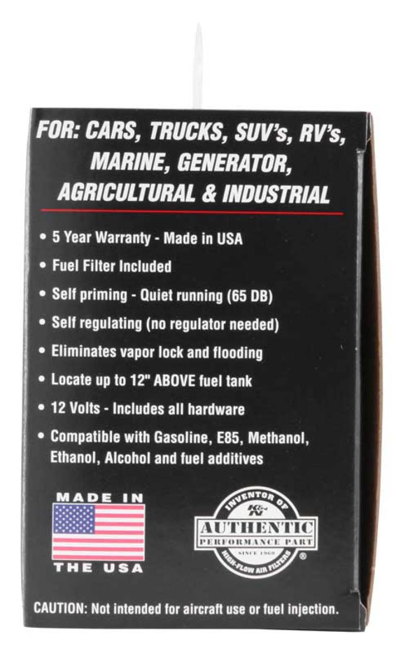 K&N Performance Electric Fuel Pump 4-7 PSI-thumbmail-10