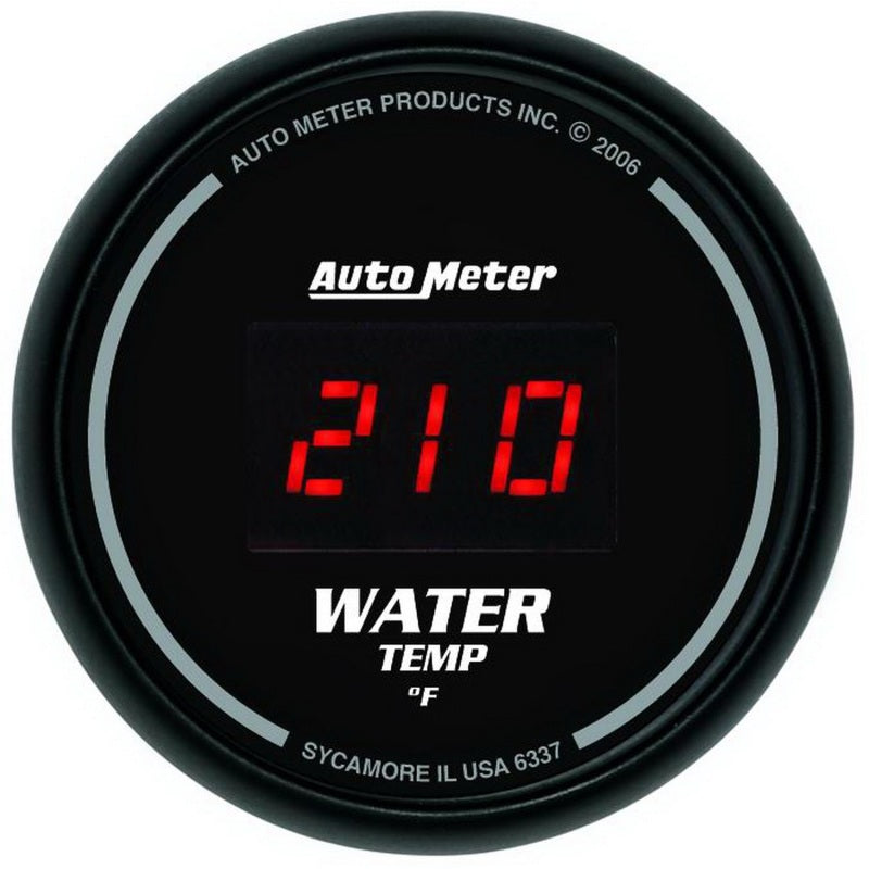 AutoMeter Gauge Kit 5 Pc. 3-3/8in. & 2-1/16in. Elec Speedo Digital Black Dial W/ Red Led-thumbmail-5