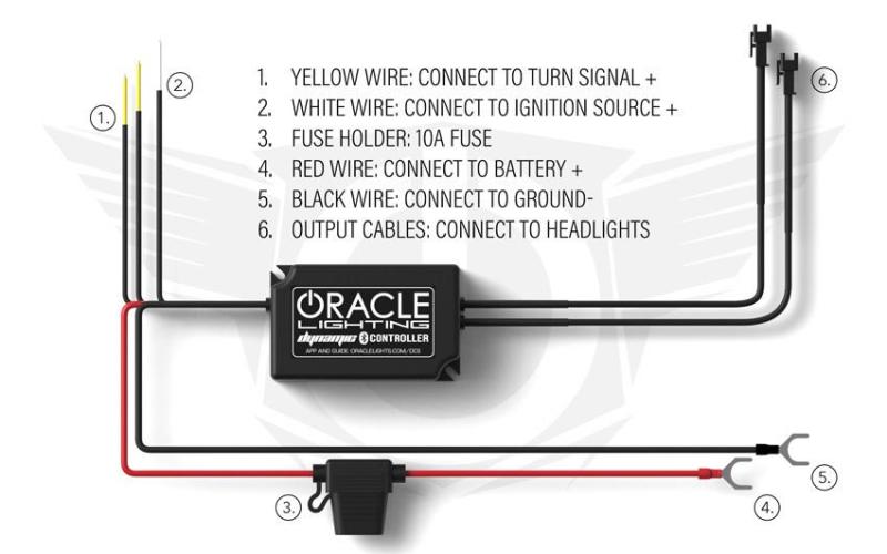 Oracle 18-21 Ford Mustang Dynamic DRL Upgrade w/ Halo Kit & Sequential Turn Signal - ColorSHIFT-thumbmail-25