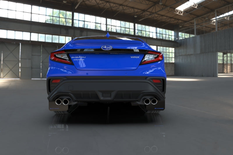 Rally Armor 2022 Subaru WRX Black UR Mud Flap w/ Blue Logo-thumbmail-3