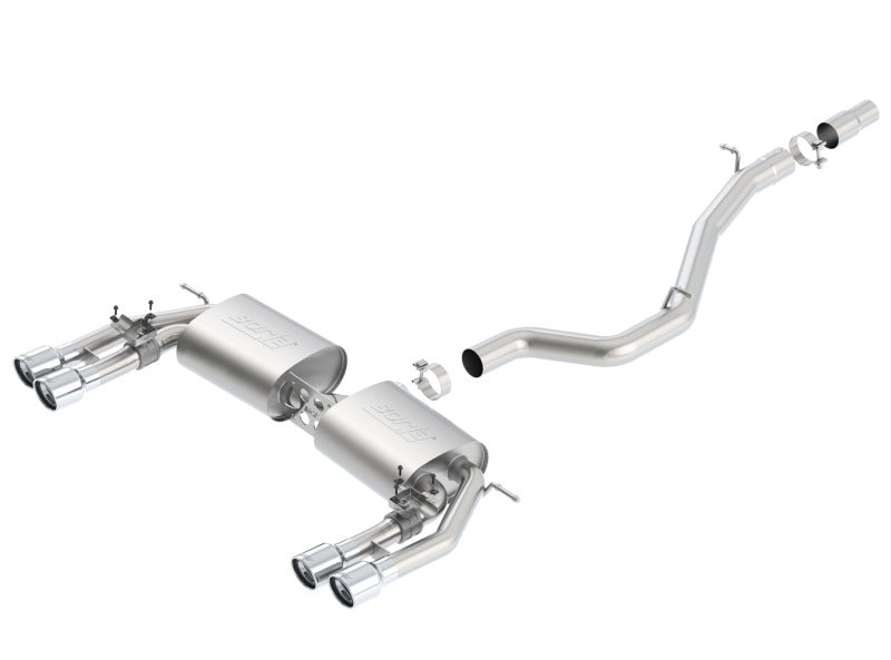 Borla 13-15 Audi S3 S-Type Dual Round Rolled Catback Exhaust-thumbmail-2