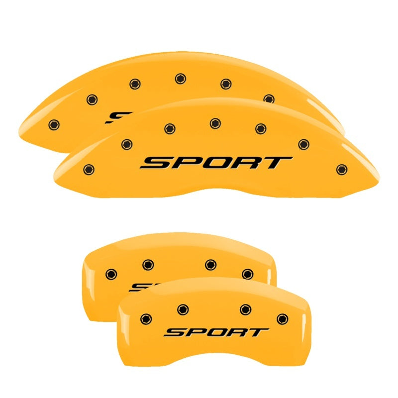 MGP 4 Caliper Covers Engraved Front & Rear MGP Yellow finish black ch-thumbmail-2