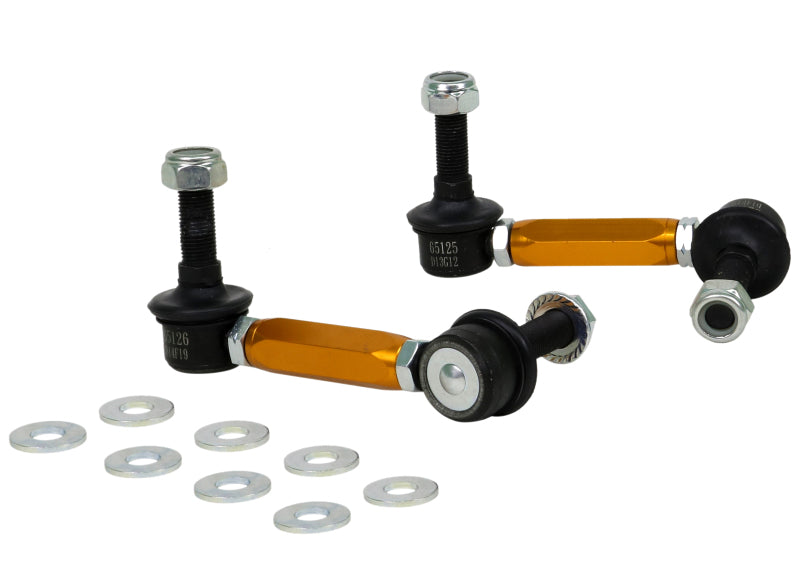 Whiteline Universal Sway Bar Link Assembly Heavy Duty Adjustable Steel Ball 115mm Size-thumbmail-1