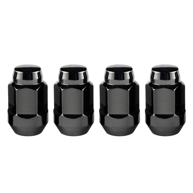 McGard Hex Lug Nut (Cone Seat Bulge Style) 1/2-20 / 3/4 Hex / 1.45in. Length (4-pack) - Black-thumbmail-6