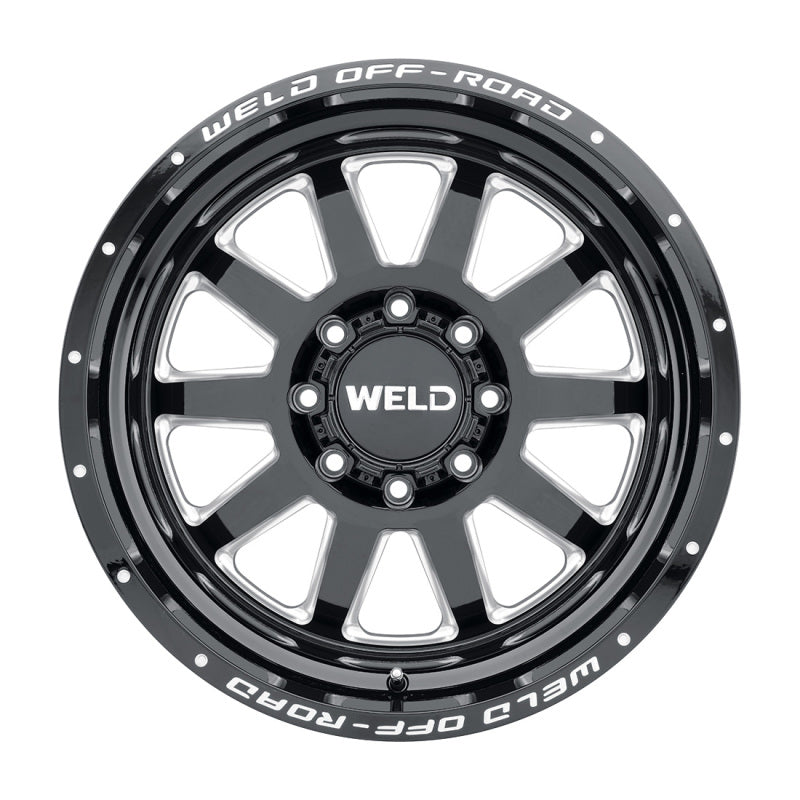 Weld Off-Road W102 20X10 Stealth 8X180 ET-18 BS4.75 Gloss Black MIL 124.3-thumbmail-2