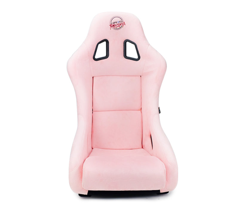 NRG FRP Bucket Seat Prisma Edition w/ Pearlized Back and Pink Alcantara (Medium)-thumbmail-6