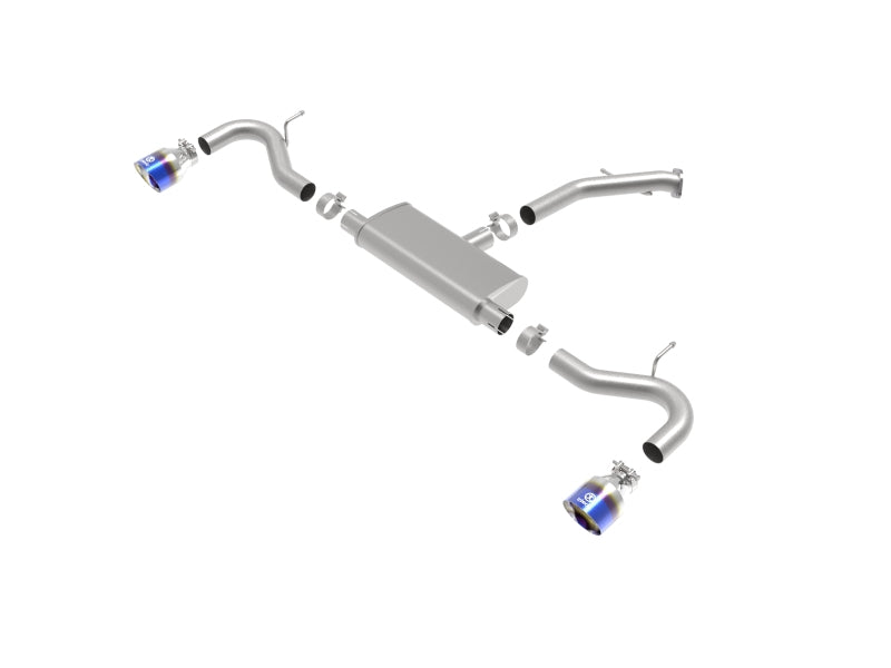 aFe Takeda 2.5in 409 SS Axle-Back Exhaust System Blue Flame 18-20 Hyundai Elantra GT L4-1.6L(t)-thumbmail-6