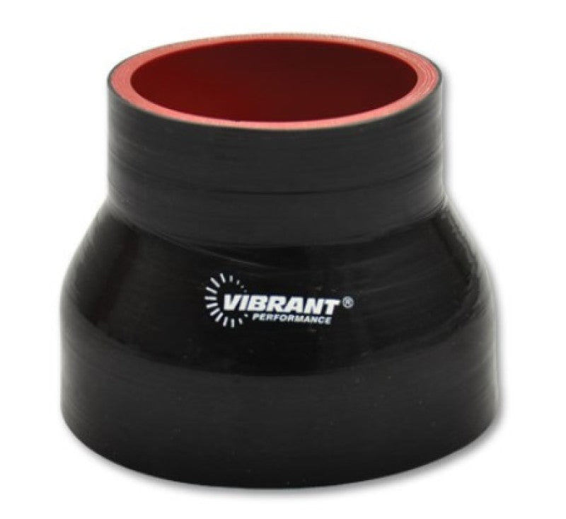 Vibrant 4 Ply Reducer Couper 3.5in ID x 3.75in ID x 3.0in Long - Black-thumbmail-2