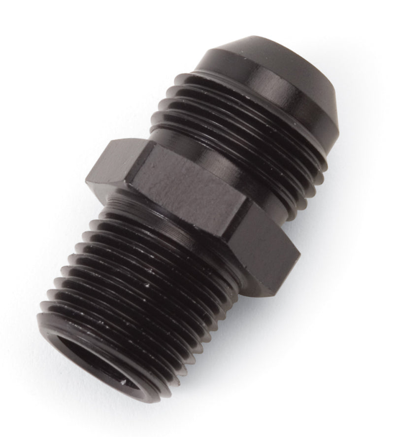 Russell Performance -8 AN to 3/8in NPT Straight Flare to Pipe (Black)-thumbmail-4
