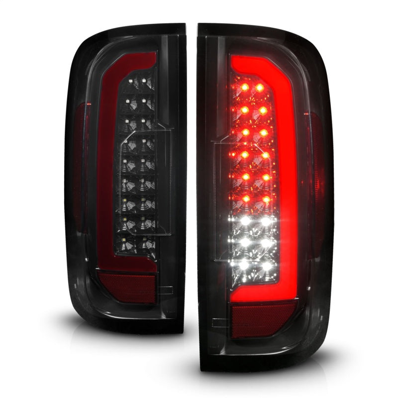 ANZO 15-21 Chevrolet Colorado Full LED Tail Lights w/ Red Lightbar Black Housing Smoke Lens-thumbmail-11
