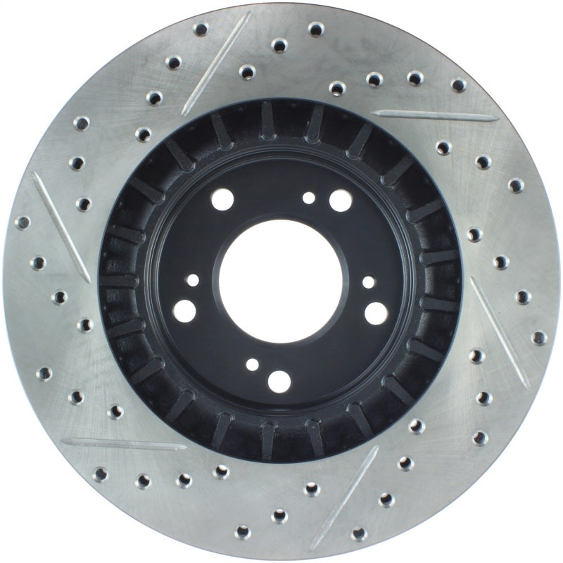 StopTech 00-09 S2000 Slotted & Drilled Left Front Rotor-thumbmail-9