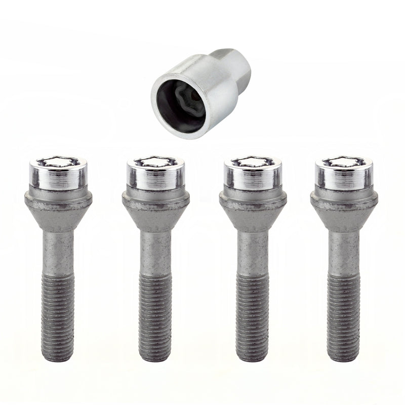 McGard Wheel Lock Bolt Set - 4pk. (Cone Seat) M12X1.5 / 17mm Hex / 49.2mm Shank Length - Chrome-thumbmail-2