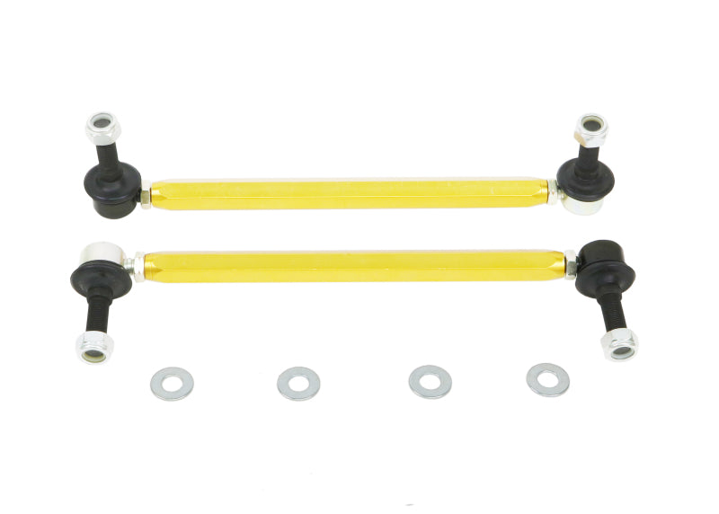 Whiteline 18-19 Kia Stinger Front Sway Bar Link Assembly Heavy Duty Adjustable Steel Ball-thumbmail-2