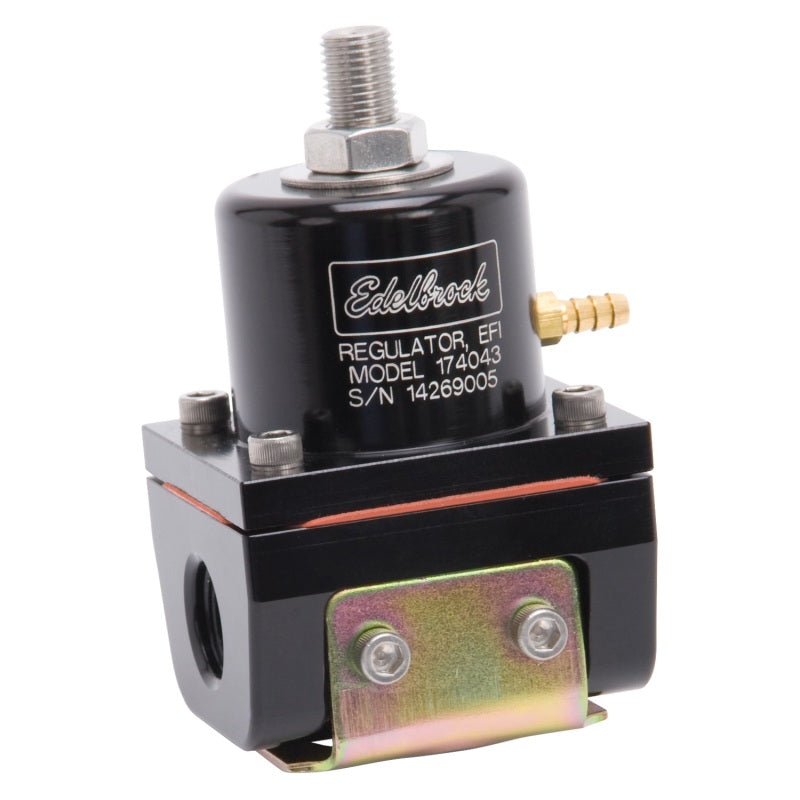 Edelbrock Fuel Pressure Regulator EFI 180 GPH 35-90 PSI -6 In/Out -6 Return Black-thumbmail-11