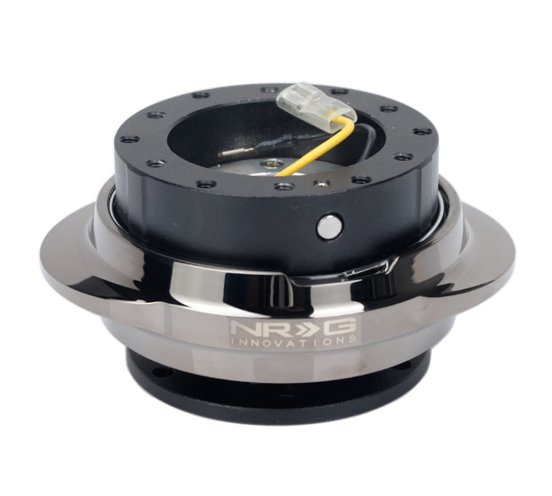 NRG Quick Release Kit - Black Body/ Black Chrome Oval Ring-thumbmail-2