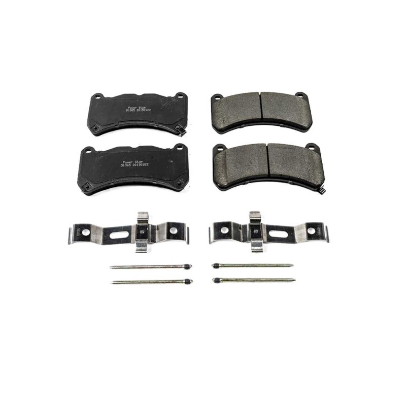 Power Stop 13-14 Ford Mustang Front Z17 Evolution Ceramic Brake Pads w/Hardware-thumbmail-1