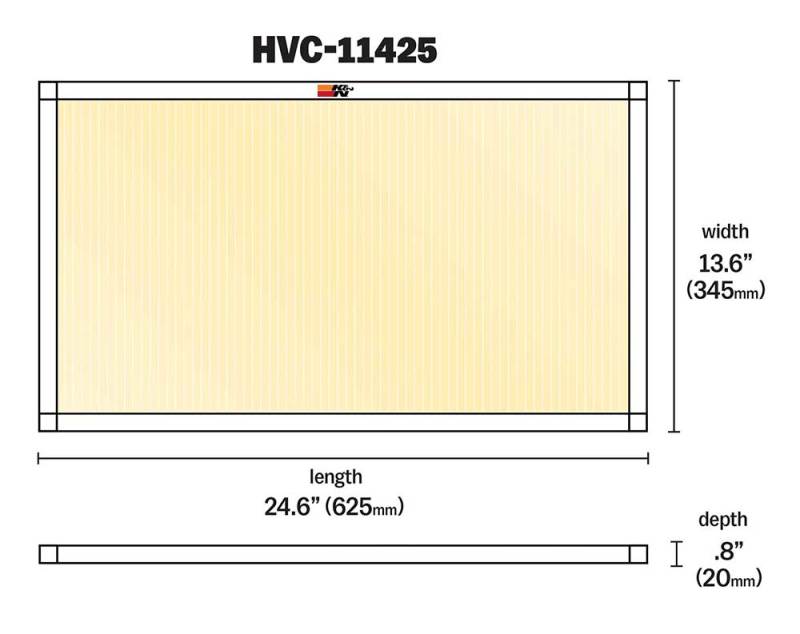 K&N HVAC Filter - 14 x 25 x 1-thumbmail-7