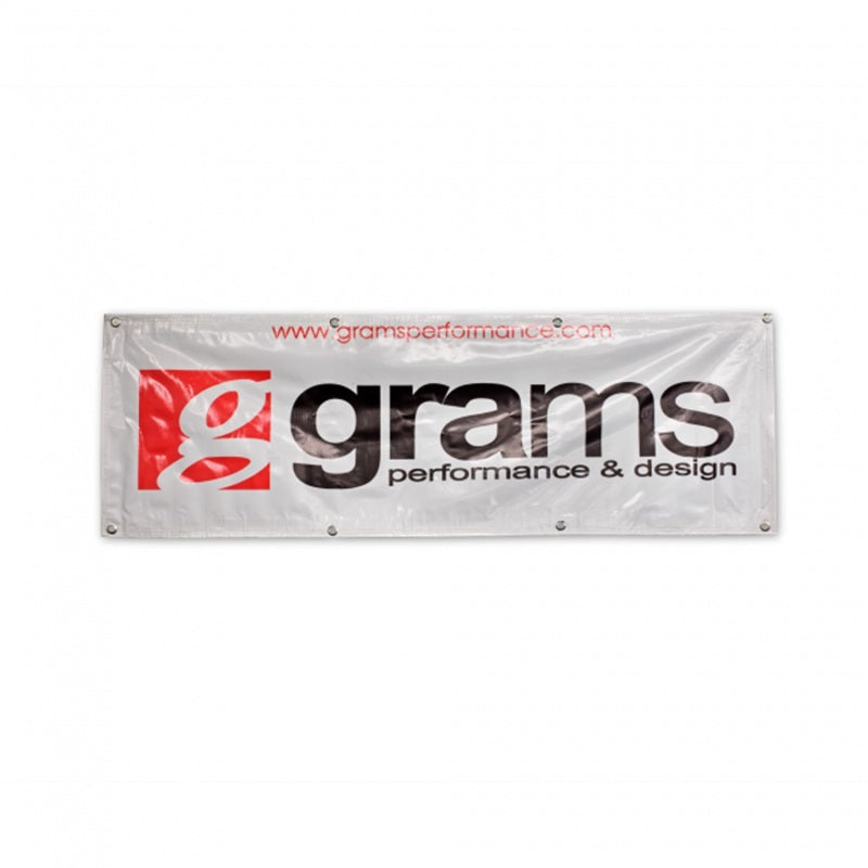 Grams Performance 60in x 20in Vinyl Shop Banner - Silver-thumbmail-2
