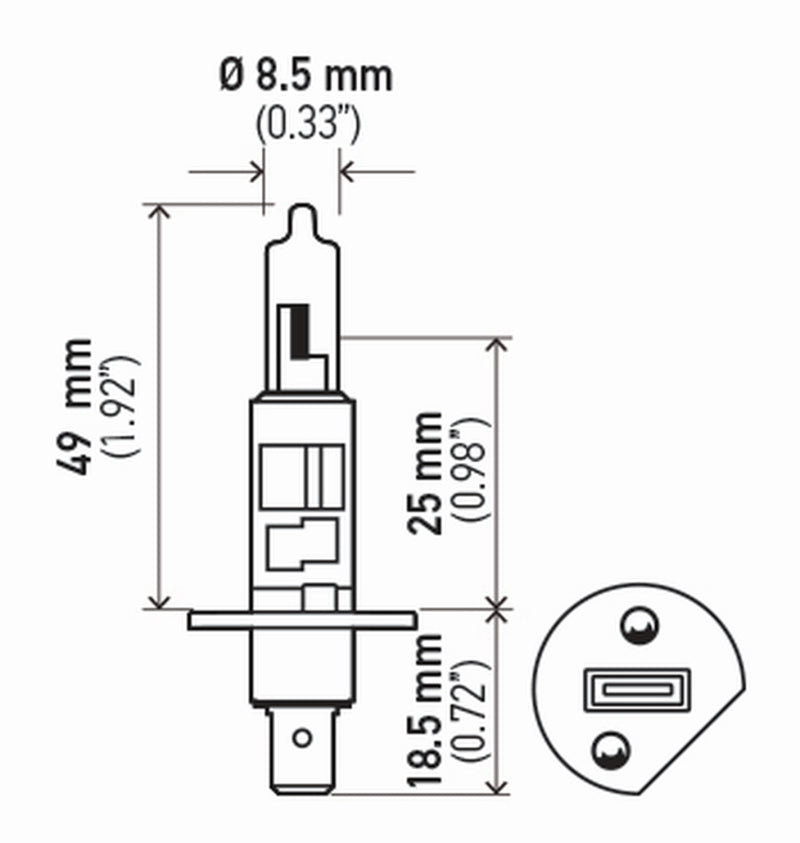 Hella H1 12V 55W Hella High Performance Xenon Bulb (Pair)-thumbmail-11