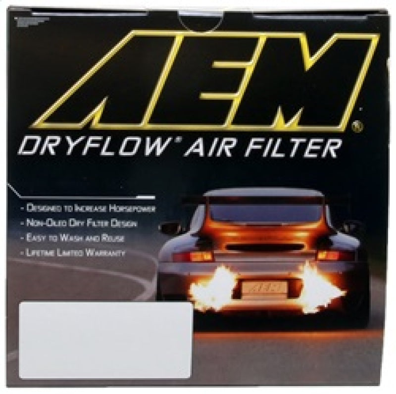 AEM DryFlow Air Filter - Round 2.75in ID x 6.25in OD x 8.25in H fits 2007-2014 Ford/Volvo-thumbmail-7