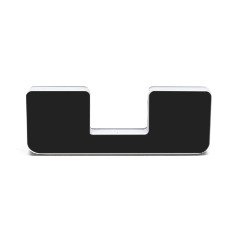 ORACLE Lighting Universal Illuminated LED Letter Badges - Matte Black Surface Finish - U-thumbmail-5