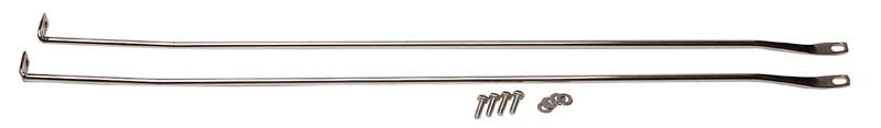 Kentrol 97-06 Jeep Wrangler TJ Strut Rod Kit - Polished Silver-thumbmail-1