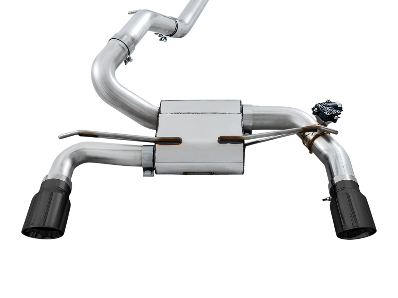 AWE Tuning Ford Focus RS SwitchPath Cat-back Exhaust - Chrome Silver Tips-thumbmail-7