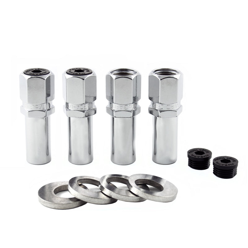 McGard Hex Lug Nut (Drag Racing X-Long Shank) 1/2-20 / 13/16 Hex / 2.475in. Length (4-Pack) - Chrome-thumbmail-7