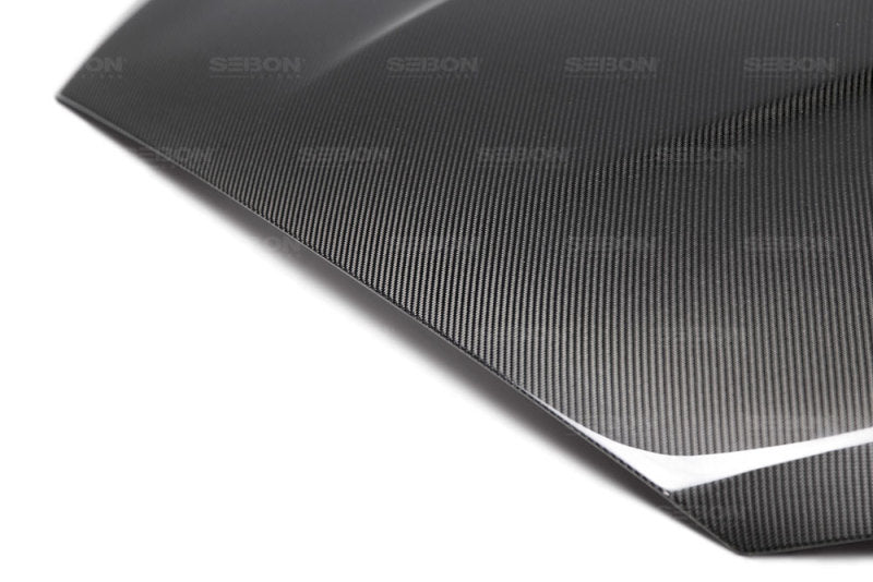 Seibon 15-16 Ford Focus TS-Style Gloss Finish Carbon Fiber Hood-thumbmail-3
