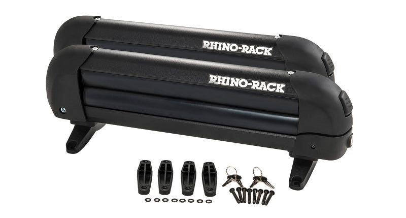 Rhino-Rack Universal Ski/Snowboard Carrier - Fits 3 Pairs of Skis or 2 Snowboards - Black-thumbmail-4