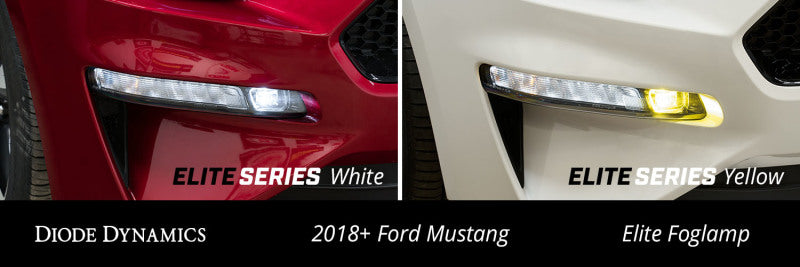Diode Dynamics Elite Series Combination Fog Lamp for 18-21 Ford Mustang - Yellow (Pair)-thumbmail-5