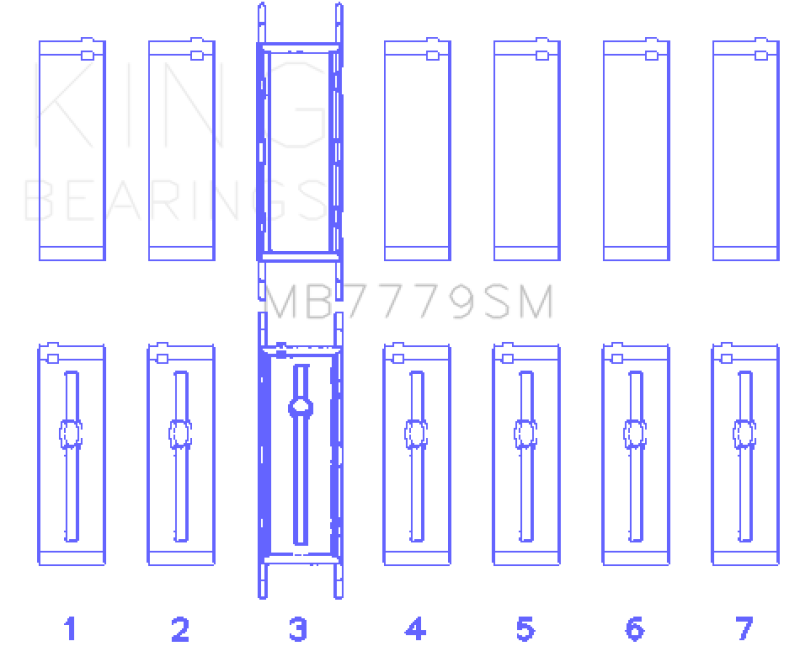 King BMW B58B30A Main Bearing Set-thumbmail-2