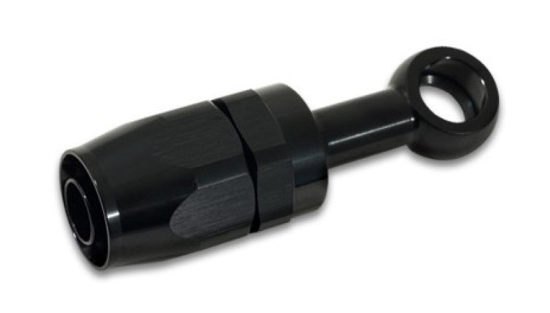 Vibrant -8AN Banjo Hose End Fitting for use with M12 or 7/16in Banjo Bolt - Aluminum Black-thumbmail-2