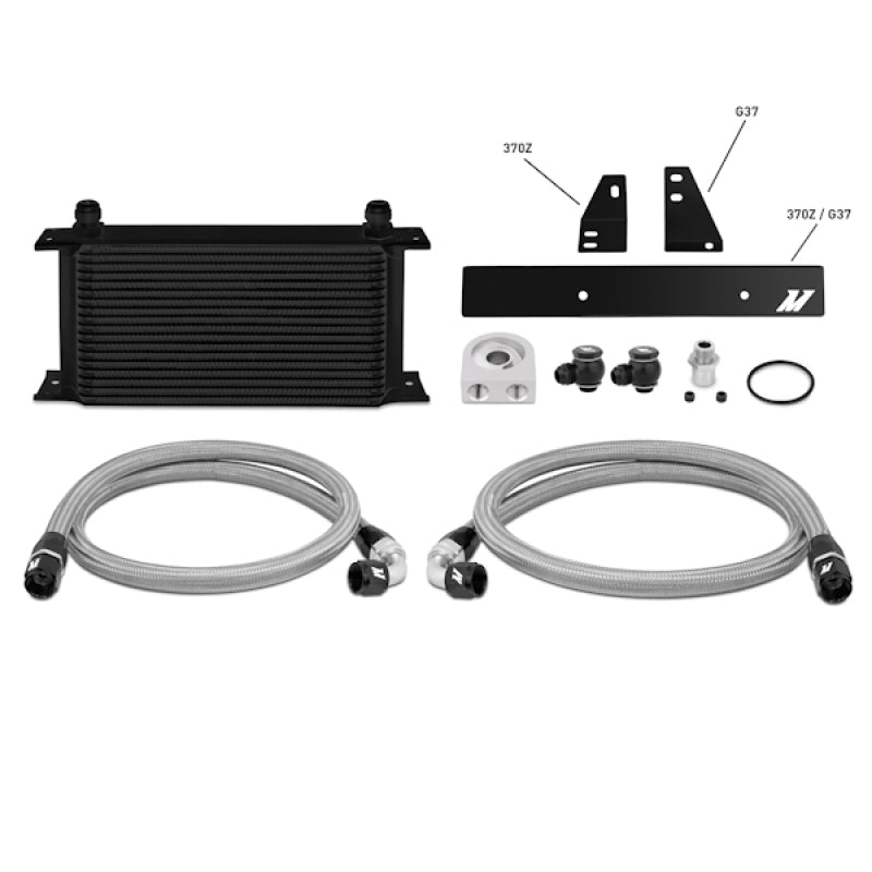 Mishimoto 09+ Nissan 370Z / 08+ Infiniti G37 (Coupe Only) Oil Cooler Kit - Black-thumbmail-14