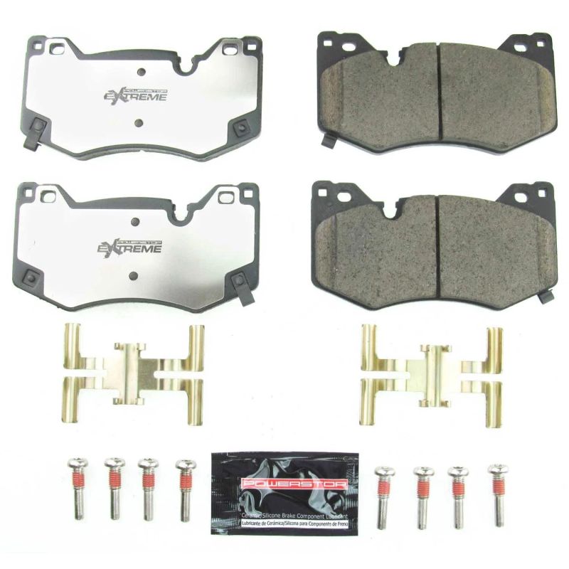 Power Stop 2020 Chevrolet Corvette Front Z26 Extreme Street Brake Pads w/Hardware-thumbmail-1