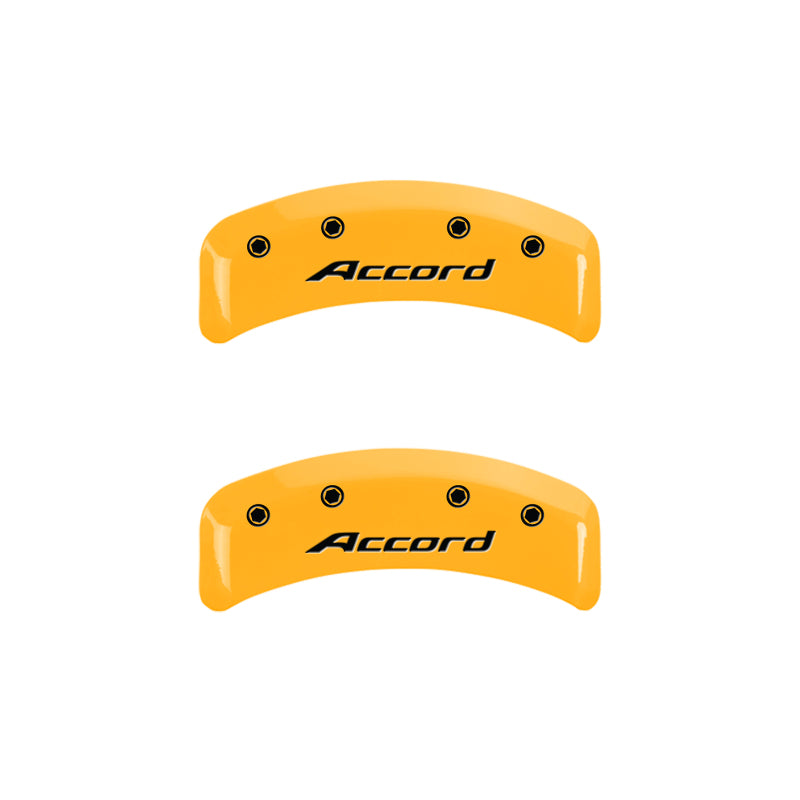 MGP 4 Caliper Covers Engraved Front Accord Engraved Rear Accord Yellow finish black ch-thumbmail-4