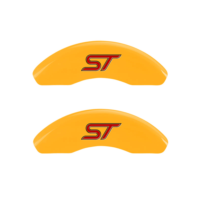 MGP 4 Caliper Covers Engraved Front & Rear No bolts/ST Yellow finish black ch-thumbmail-2