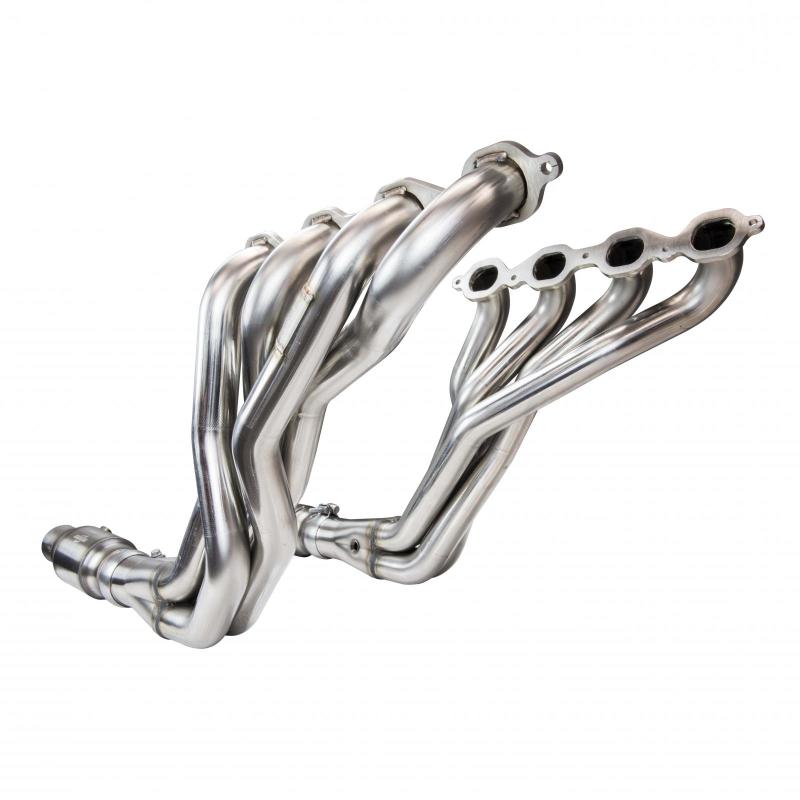 Kooks 2016+ Chevrolet Camaro SS 1 7/8in x 3in SS Longtube Headers w/ Green Catted Connection Pipes-thumbmail-1