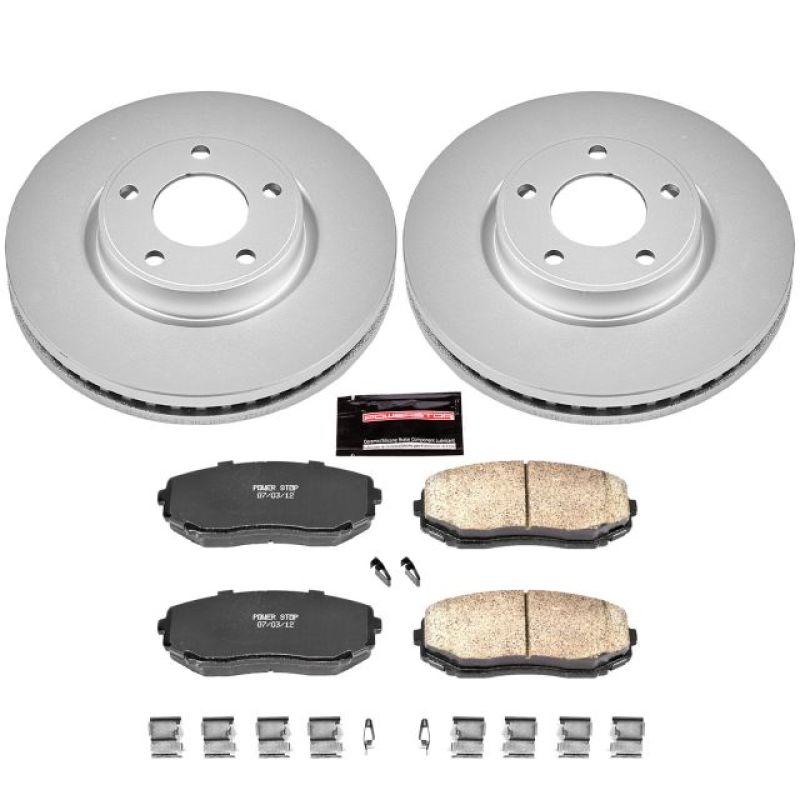 Power Stop 07-09 Ford Edge Front Z17 Evolution Geomet Coated Brake Kit-thumbmail-1