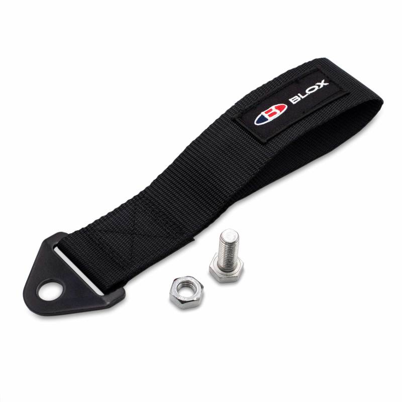 BLOX Racing Universal Tow Strap With BLOX Logo - Black-thumbmail-1