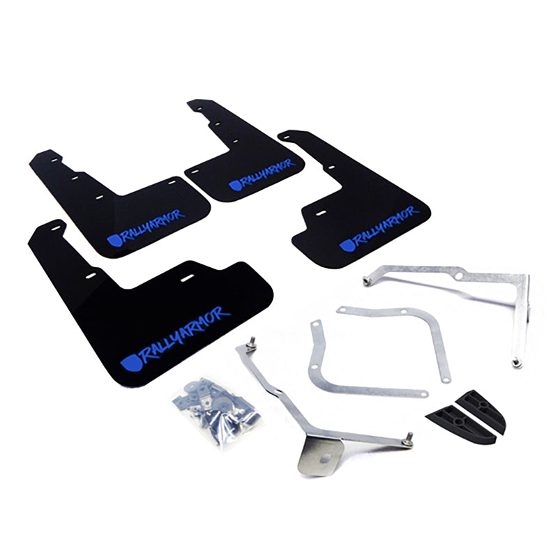 Rally Armor 15-21 Subaru WRX &amp; STI Black Mud Flap Blue Altered Font Logo-thumbmail-2