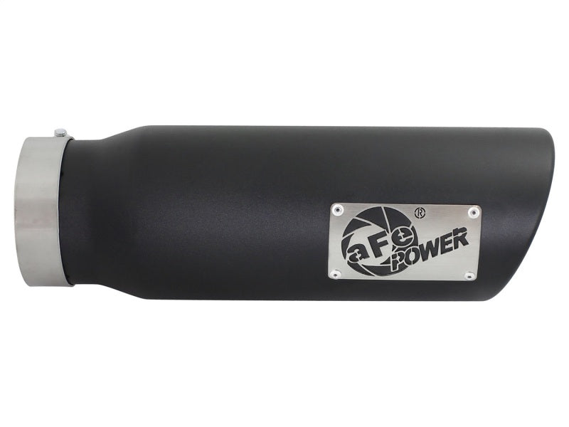 aFe Diesel Exhaust Tip Bolt On Black 4in Inlex x 5in Outlet x 15in-thumbmail-7