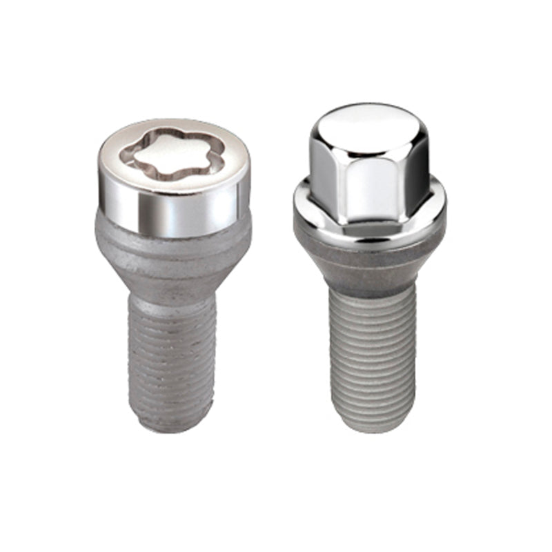 McGard 4 Lug Hex Install Kit w/Locks (Cone Seat Bolt) M12X1.25 / 17mm Hex / 22.0mm Shank L. - Chrome-thumbmail-2