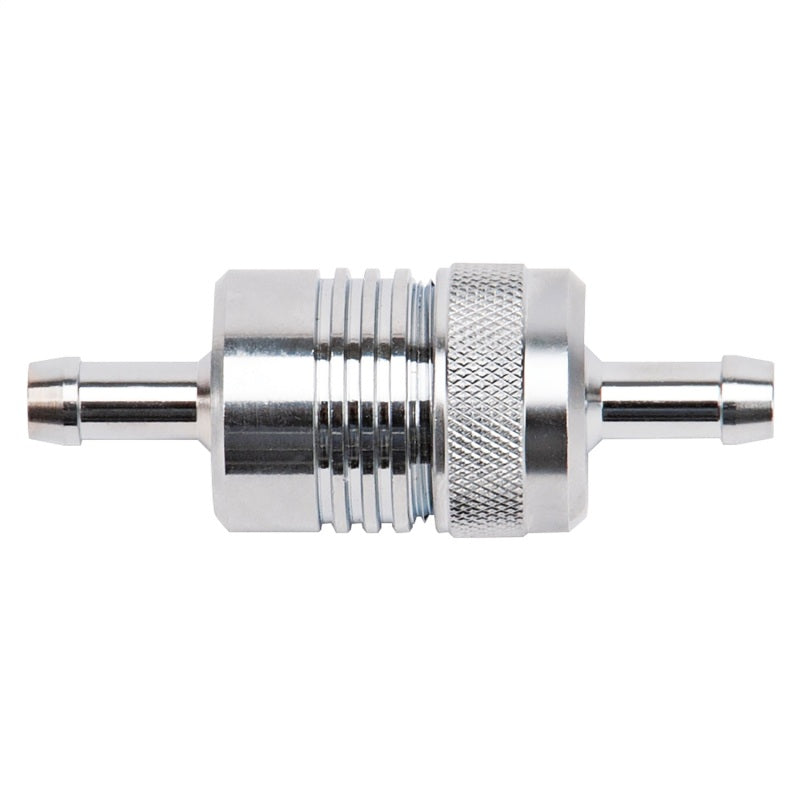 Russell Performance Chrome Street Fuel Filter (3in Length 1-1/8in diameter 5/16in inlet/outlet)-thumbmail-3