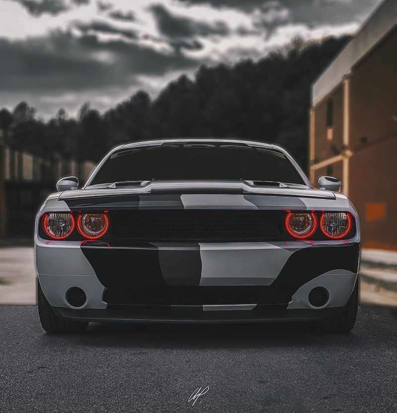 Oracle 08-14 Dodge Challenger Dynamic Surface Mount Headlight Halo Kit - ColorSHIFT - Dynamic-thumbmail-10